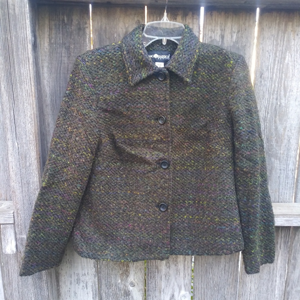 Tweed blazer jacket